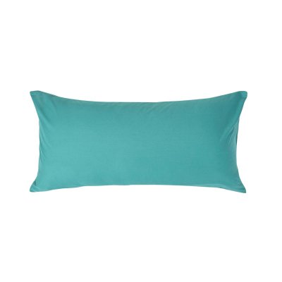 HOMESCAPES Taie d'oreiller Sarcelle 100% coton Egyptien 200 fils 40 x 80 cm