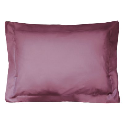 LINNEA Taie d'oreiller uni 100% coton alto 40x60 cm - Violet Raisin