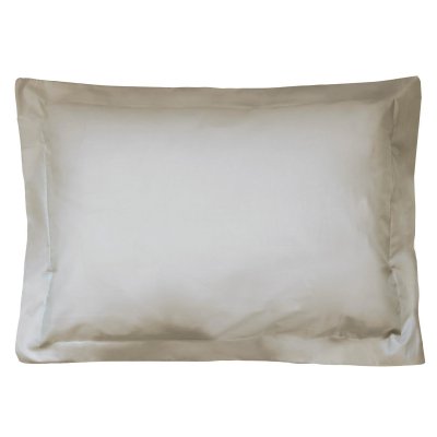 LINNEA Taie d'oreiller uni 100% coton alto 50x70 cm - Marron Chamois