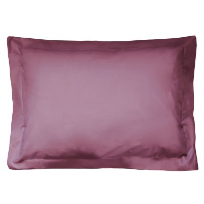 LINNEA Taie d'oreiller uni 100% coton ALTO 50x70 cm - Violet Raisin