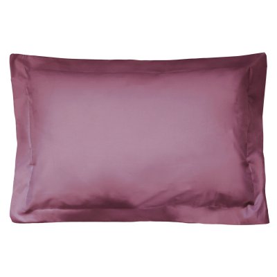 LINNEA Taie d'oreiller uni 100% coton ALTO 50x80 cm - Violet Raisin