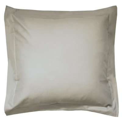 LINNEA Taie d'oreiller uni 100% coton alto 80x80 cm - Marron Chamois