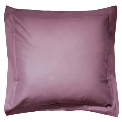 LINNEA Taie d'oreiller uni 100% coton alto 80x80 cm - Violet Raisin