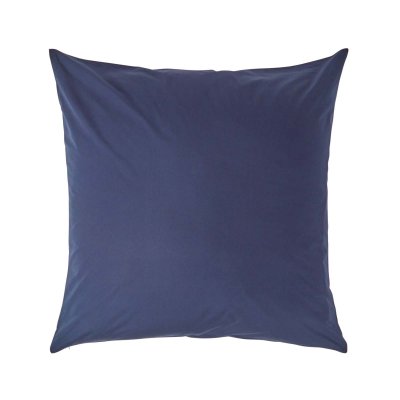 HOMESCAPES Taie D'oreiller Unie En Coton &Eacute;gyptien 200 Fils Bleu Marine 60 X 60 Cm