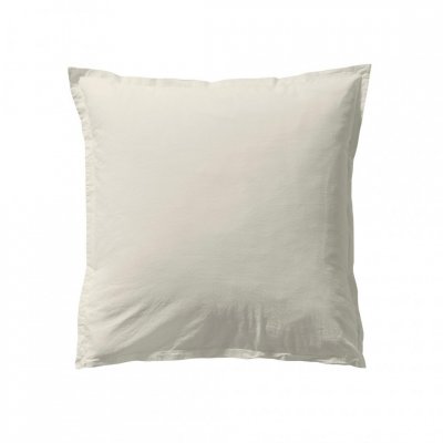 ESSIX Taie d'oreiller unie en coton lav&eacute;, Soft Line, Made in France