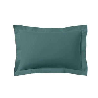 A DEMAIN Taie D'oreiller Unie En Coton, Les Unis - 50 X 70 Cm - Bleu Cascade