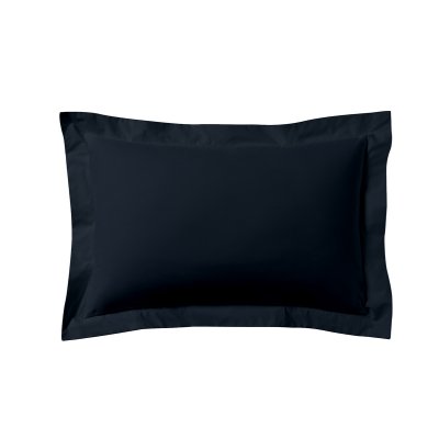 A DEMAIN Taie D'oreiller Unie En Coton, Les Unis - 50 X 70 Cm - Bleu Nuit