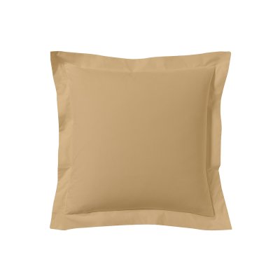 A DEMAIN Taie D'oreiller Unie En Coton, Les Unis - 63 X 63 Cm - Biscuit
