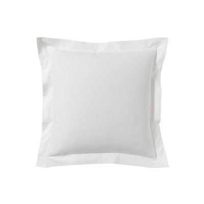 A DEMAIN Taie D'oreiller Unie En Coton, Les Unis - 63 X 63 Cm - Blanc