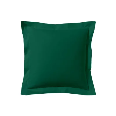 A DEMAIN Taie D'oreiller Unie En Coton, Les Unis - 63 X 63 Cm - Vert Opale
