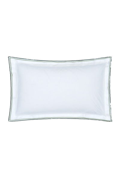 DESIGNERS GUILD Taie d'oreiller unie en percale de coton, ASTOR FOREST SAGE