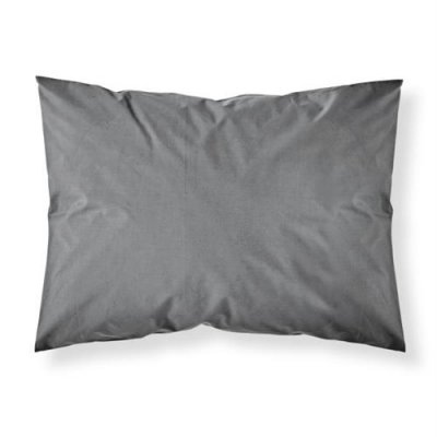 TODAY Taie d'oreiller unie, Gris Canon de Fusil, 50x70cm, 100% Coton