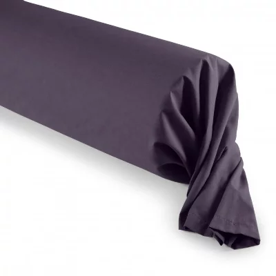 UNIVERS DECOR Taie de traversin / 100% coton 57 fils/cm&sup2; - prune - 45 x 185 cm