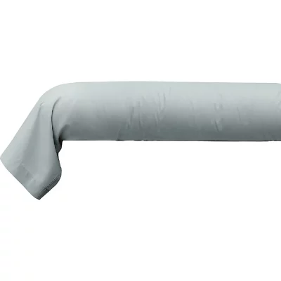 HOME COLLECTION Taie de traversin 140 cm 100% coton 57fils gris clair