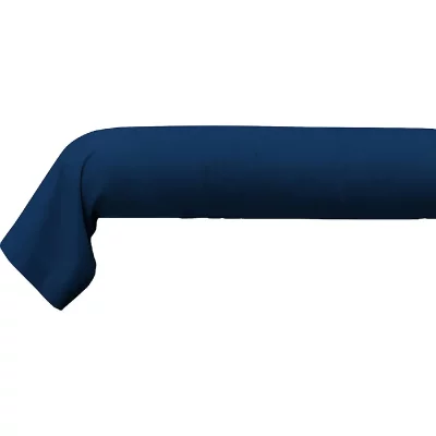 LES ATELIERS DU LINGE Taie de traversin 140 cm 100% coton bleu imperial