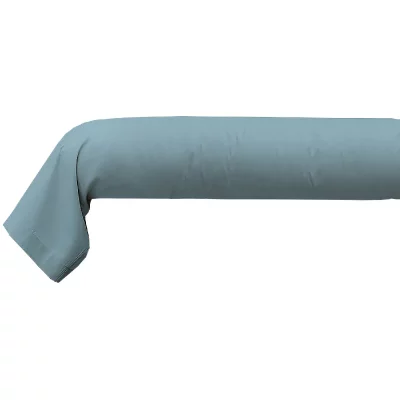 HOME COLLECTION Taie de traversin 185 cm 100% coton bleu polaire