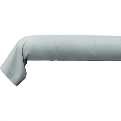 HOME COLLECTION Taie de traversin coton gris clair 200 cm