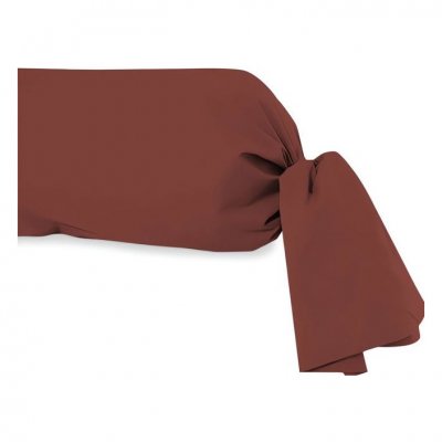 MEUBLE, LINGE DE MAISON Taie de traversin en coton 57 fils 45x185 cm UNI brique, par