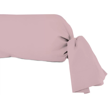 SOLEIL D OCRE Taie de traversin en coton 57 fils 45x185 cm UNI vieux rose, par