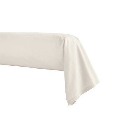 ESSIX Taie de traversin en percale de coton, Premi&egrave;re, Meringue, 