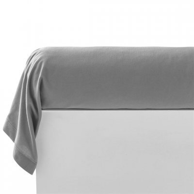 BECQUET Taie de traversin FLANELLE UNI gris en flanelle