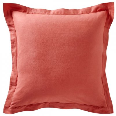 BECQUET Taie de traversin FLANELLE UNI terracotta en flanelle