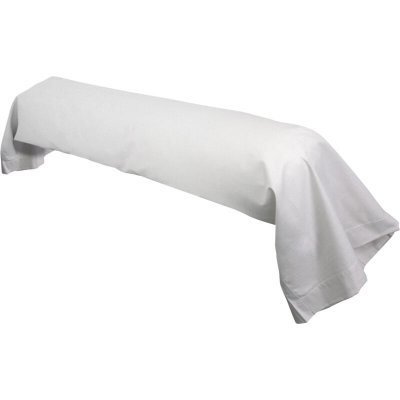 LINNEA Taie de traversin uni 100% coton alto 140x43 cm - Gris Calcium