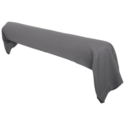 LINNEA Taie de traversin uni 100% coton alto 230x43 cm - Gris Manhattan