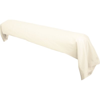 LINNEA Taie de traversin uni 100% coton ALTO 230x43 cm - Ivoire Cr&egrave;me