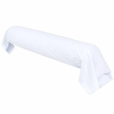 LINNEA Taie De Traversin Uni 185x43 Cm Pur Percale Primo Blanc