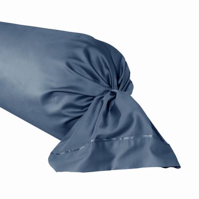 ALEXANDRE TURPAULT Taie de traversin unie en satin de coton bio, Teophile
