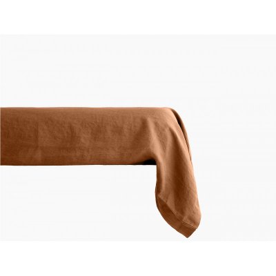 VENT DU SUD Taie lin lav&eacute; Salom&eacute; CAMIF-Taie de traversin 43 x 195 cm-Terre Cuite