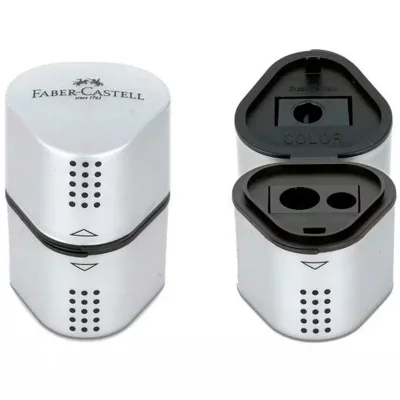 FABER CASTELL Taille-crayon 3 usages  Grip 2011 Argent
