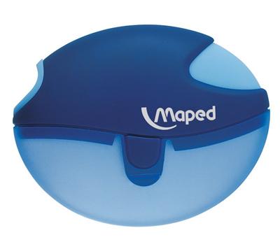 MAPED Taille-crayons  Galactic 1 trou : ne coince jamais ! bleu