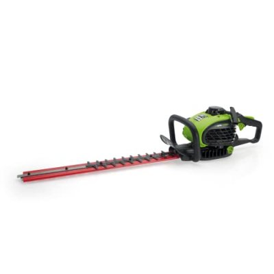 VITO Taille-haies thermique  - Lame double 55cm - Moteur 2 temps 25cm&sup3; 1.1CV - Poign&eacute;e rotative 90&deg;