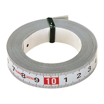 TAJIMA  PIT30R Pit Measure M&egrave;tre &agrave; ruban 3 m/16 mm adh&eacute;sif, Blanc