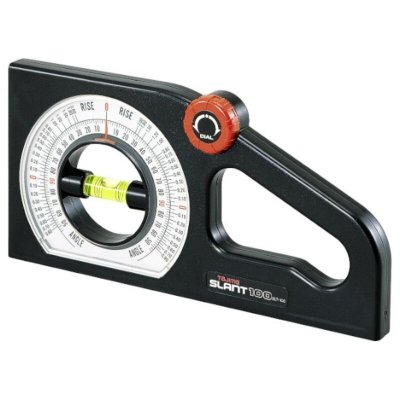 Tajima SLT100MY Slant 100 Rapporteur d&rsquo;angle, Noir/blanc