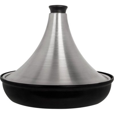 COSY & TRENDY Tajine en aluminium - COSY & TRENDY - Tous feux dont induction - &Oslash; 28 cm - Gris / Noir