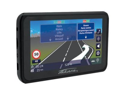 TAKARA  GP83CAV, GPS 4,3", 16 pays - Cartes TomTom gratuites a vie