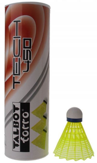 TALBOT TORRO  shuttlecocks Tech 450 jaune / bleu 6 pi&egrave;ces