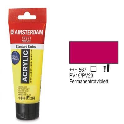 TALENS  ACR&Iacute;LICO AMSTERDAM Violeta Rojo Permanente 120ml T1709 567