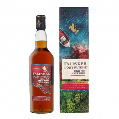 TALISKER  Port Ruighe Whisky &eacute;cossais single malt 70cl sous &eacute;tui