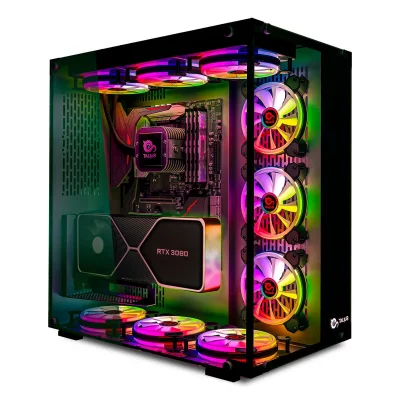 TALIUS  boitier pc chronos bo&icirc;tier pc gamer en verre tremp&eacute;