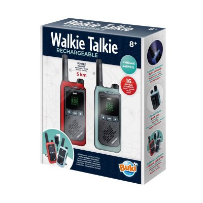 BUKI Talkie Walkie -  - Rechargeable - Port&eacute;e 5 km - &Eacute;cran LCD - 16 canaux