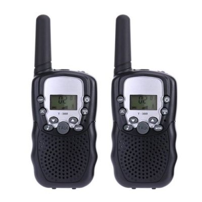 GENERIQUE Talkie-walkie sans fil haute fr&eacute;quence pour mini-enfants (noir), 2 paquets 