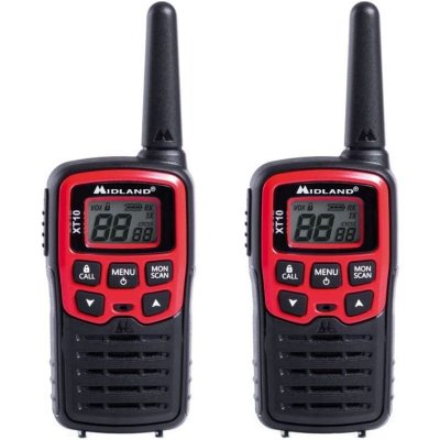 MIDLAND Talkies Walkies  pack 2 XT-10 &agrave; piles