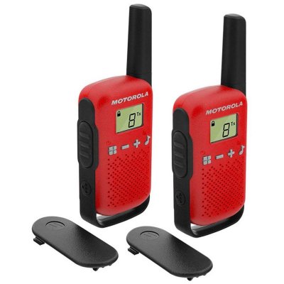 MOTOROLA TALKIES WALKIES  ROUGE T42