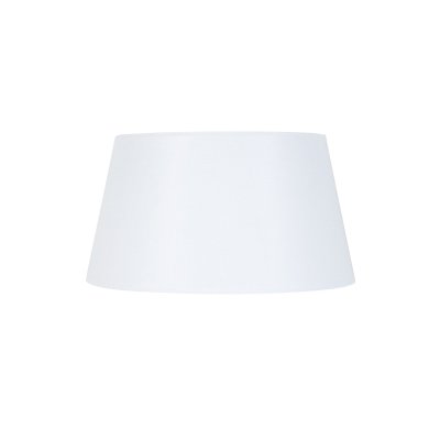 TOSEL TAMBOUR 30 - Abat-jour tambour tissu blanc