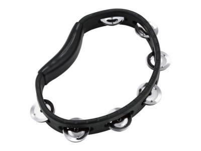 MEINL Tambourin Abs Demi Lune 1 Rangee Cymbales Noir Tambourin - tamborim