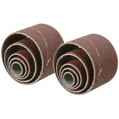 SILVERLINE Tambours abrasifs de rechange, 10 pcs, Grain 80, 80